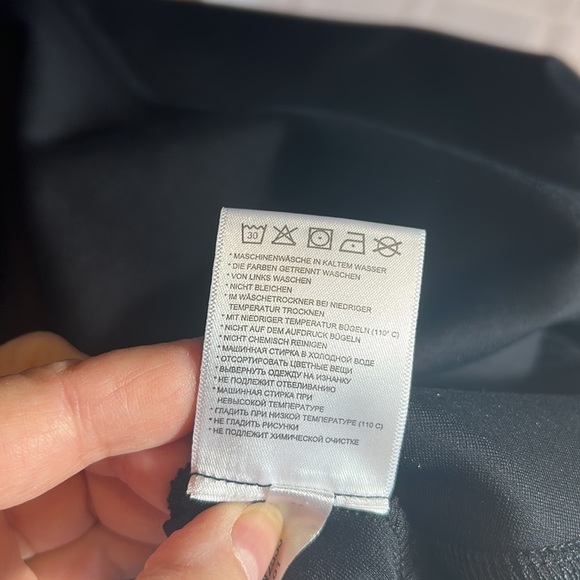 LOLE dress Size SM Black midi quarter front zip empire waist ,cotton lyocell - Picture 10 of 12